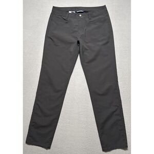 Cutter & Buck 5 Pocket Performance Pants Mens 33x32 Black Stretch‎ Comfort Chino